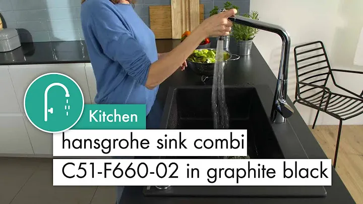 hansgrohe sink combi C51-F660-02 in graphite black